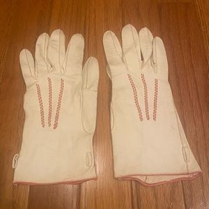 Vintage small kid leather gloves
